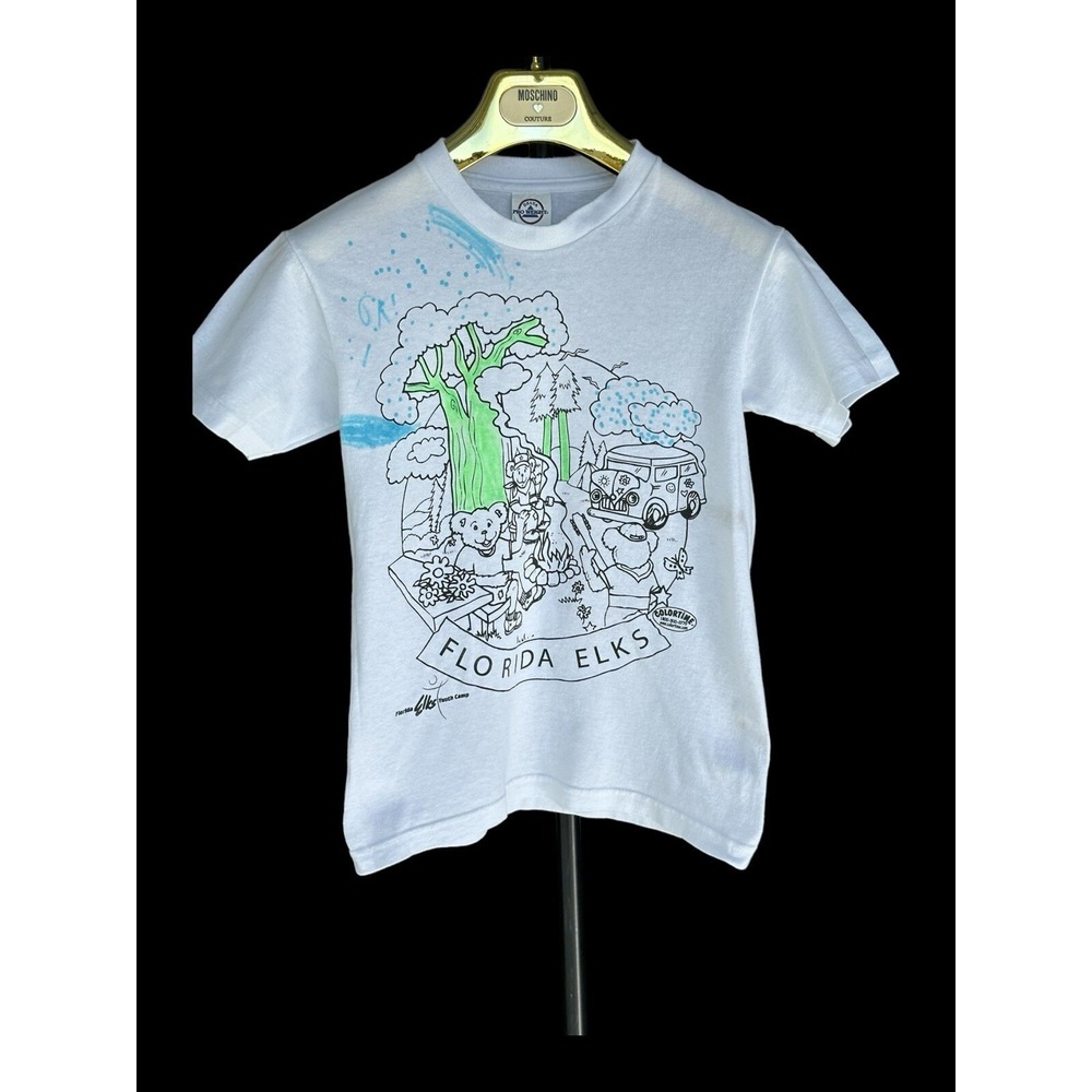 Florida Elks‎ Women's Vintage Tshirt Sz Medium Country Club Juniors Sizing